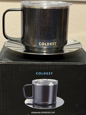 4oz $25 Stardust Glitter Coldest Espresso Cup